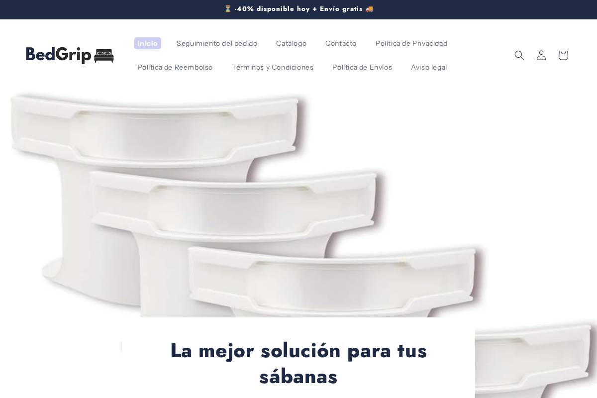 bedgrip.store homepage screenshot