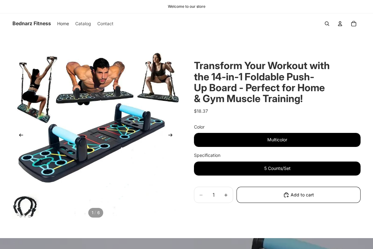 Bednarz Fitness homepage screenshot