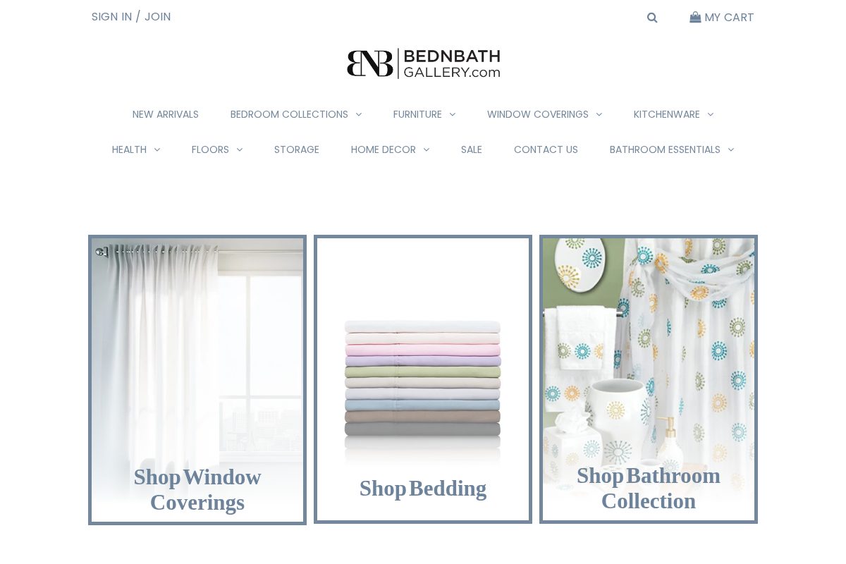 bednbathgallery.com homepage screenshot