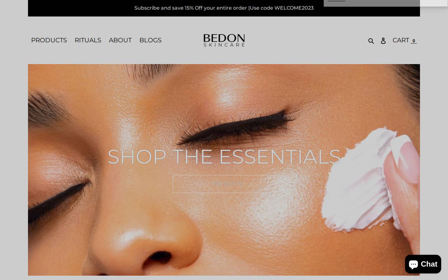 bedonbeauty.com homepage screenshot