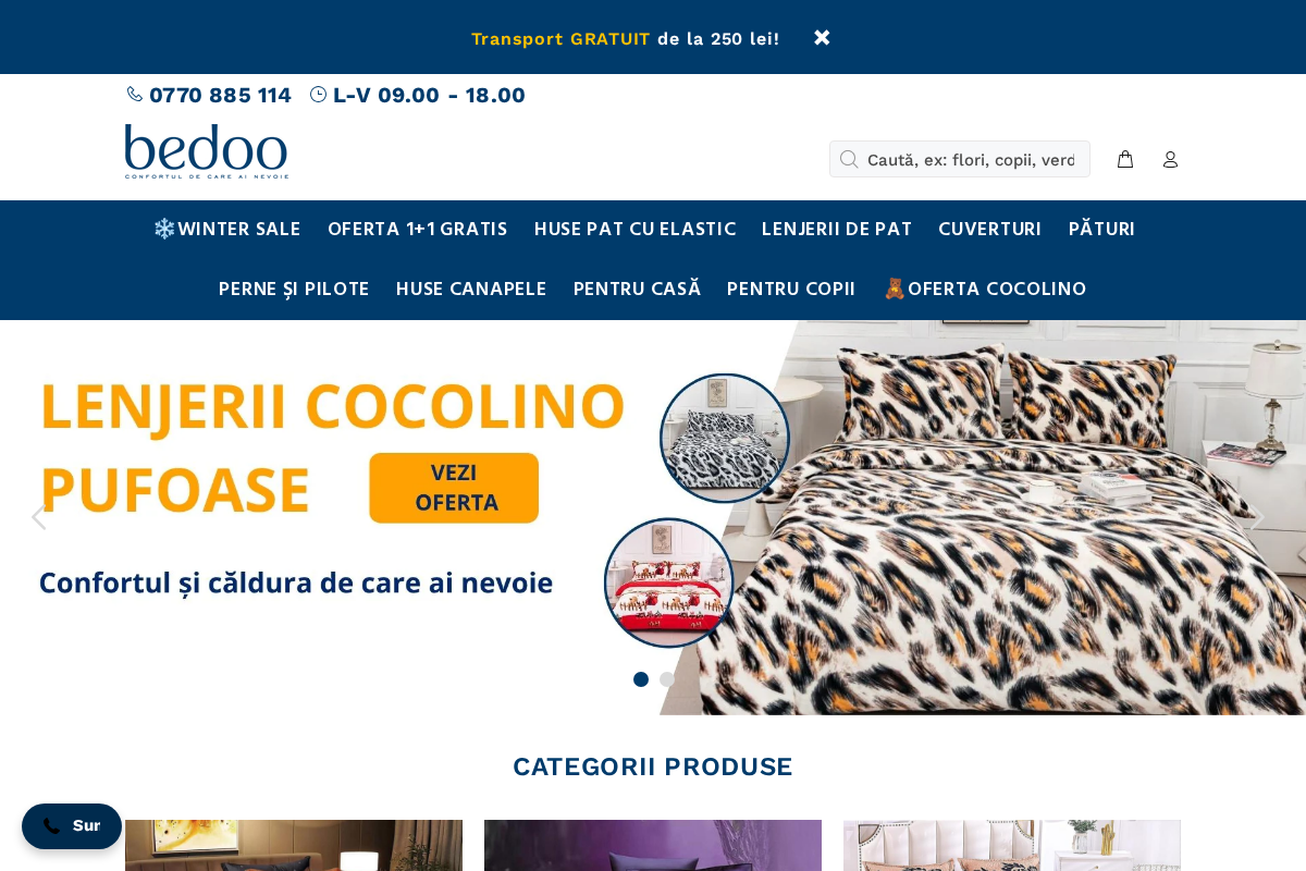 Bedoo - Textile pentru casă homepage screenshot