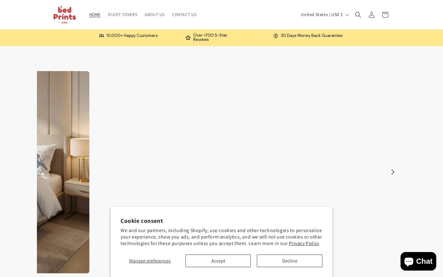 bedprints.com homepage screenshot