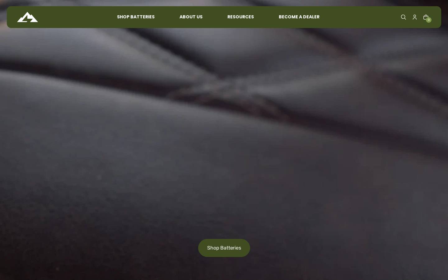 Bedrock Battery homepage screenshot