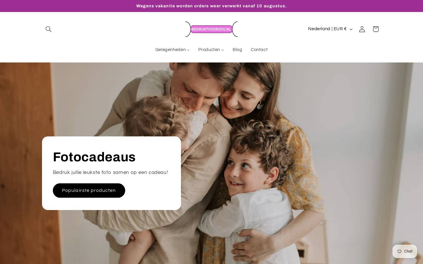 bedruktvoorjou.nl homepage screenshot