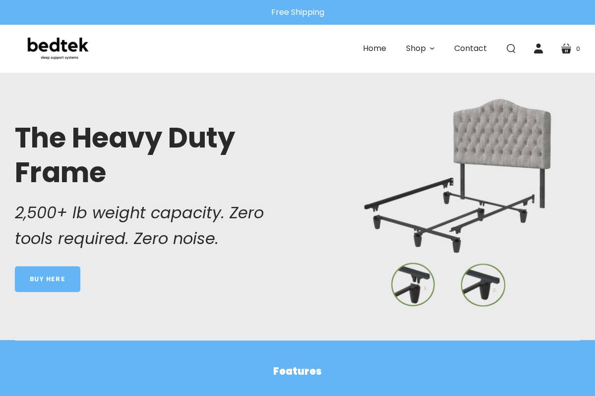 bedtek.net homepage screenshot