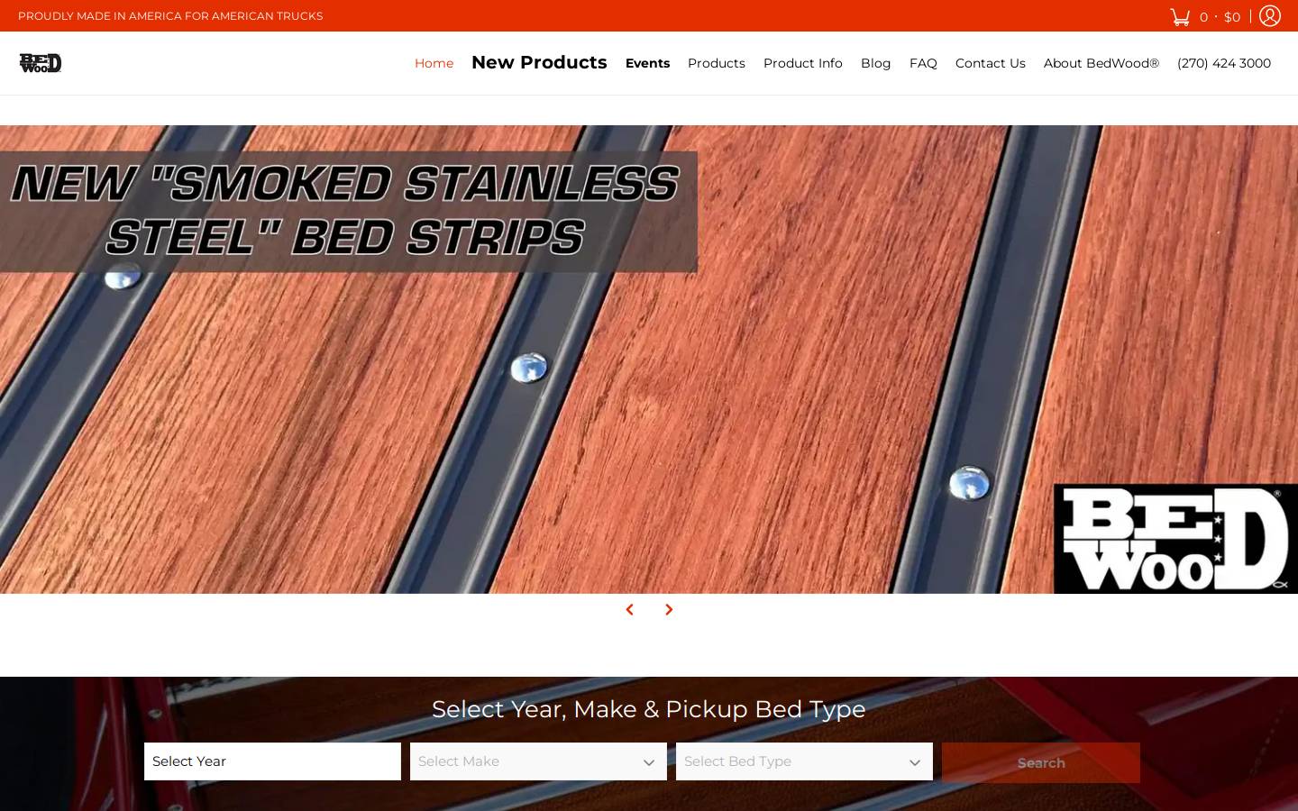 bedwood.com homepage screenshot