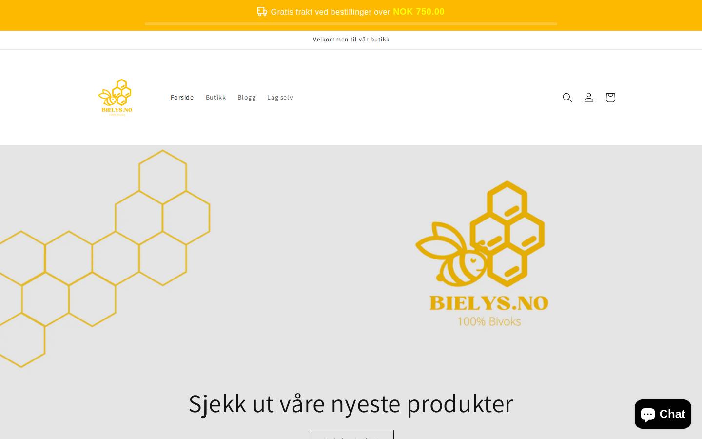 bee-candles.com homepage screenshot