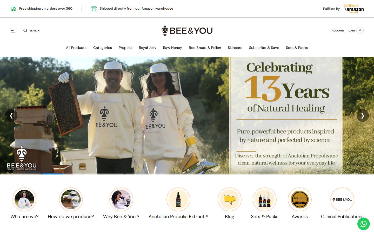 beeandyou.com homepage screenshot