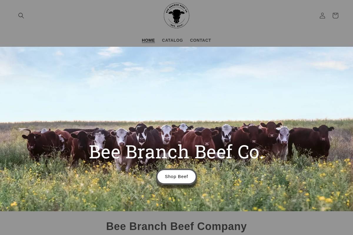 beebranchbeefco.com homepage screenshot