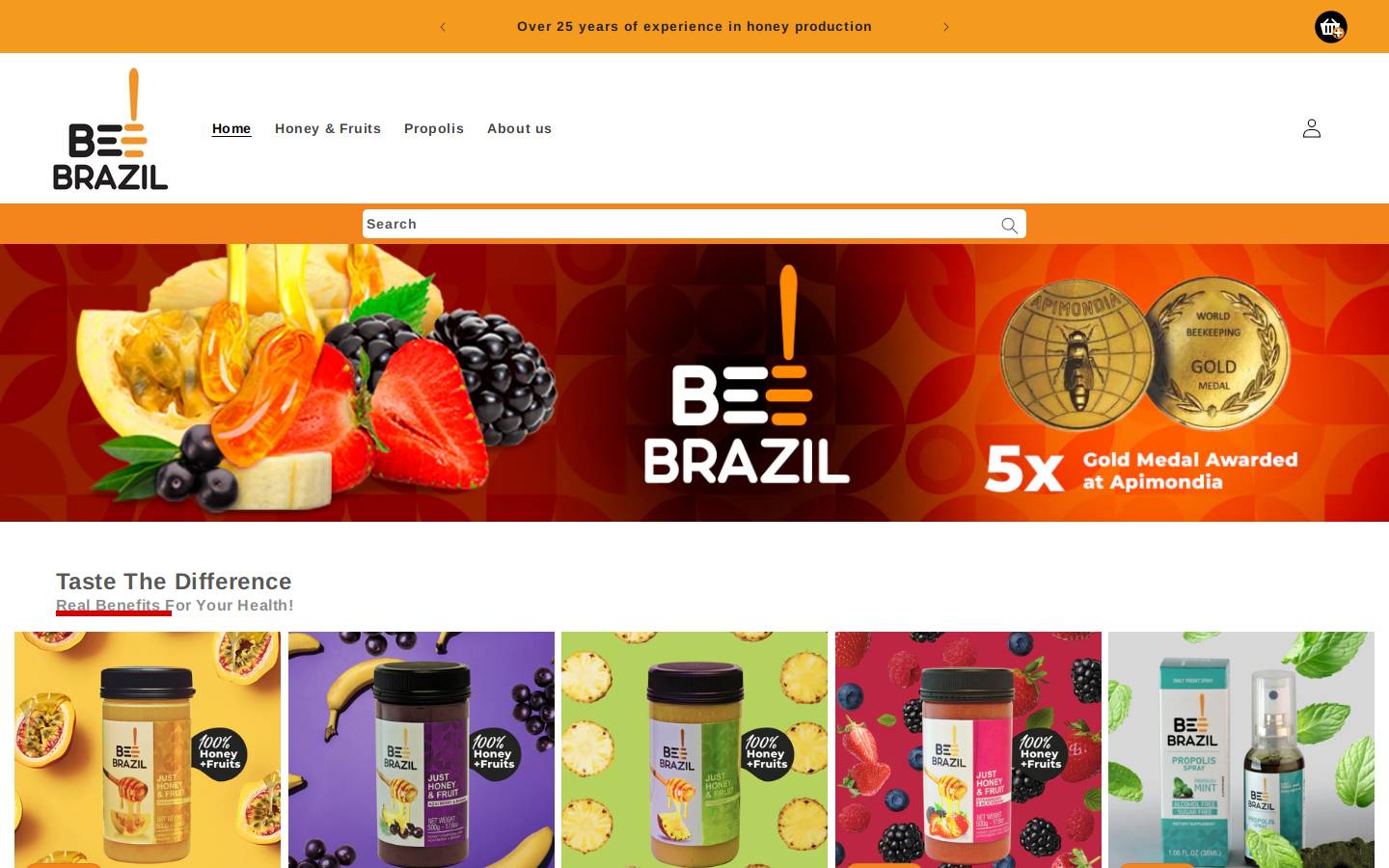 beebrazil.com homepage screenshot