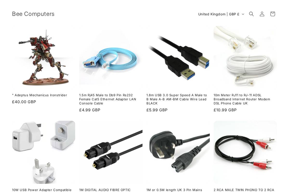 Beecomputers homepage screenshot