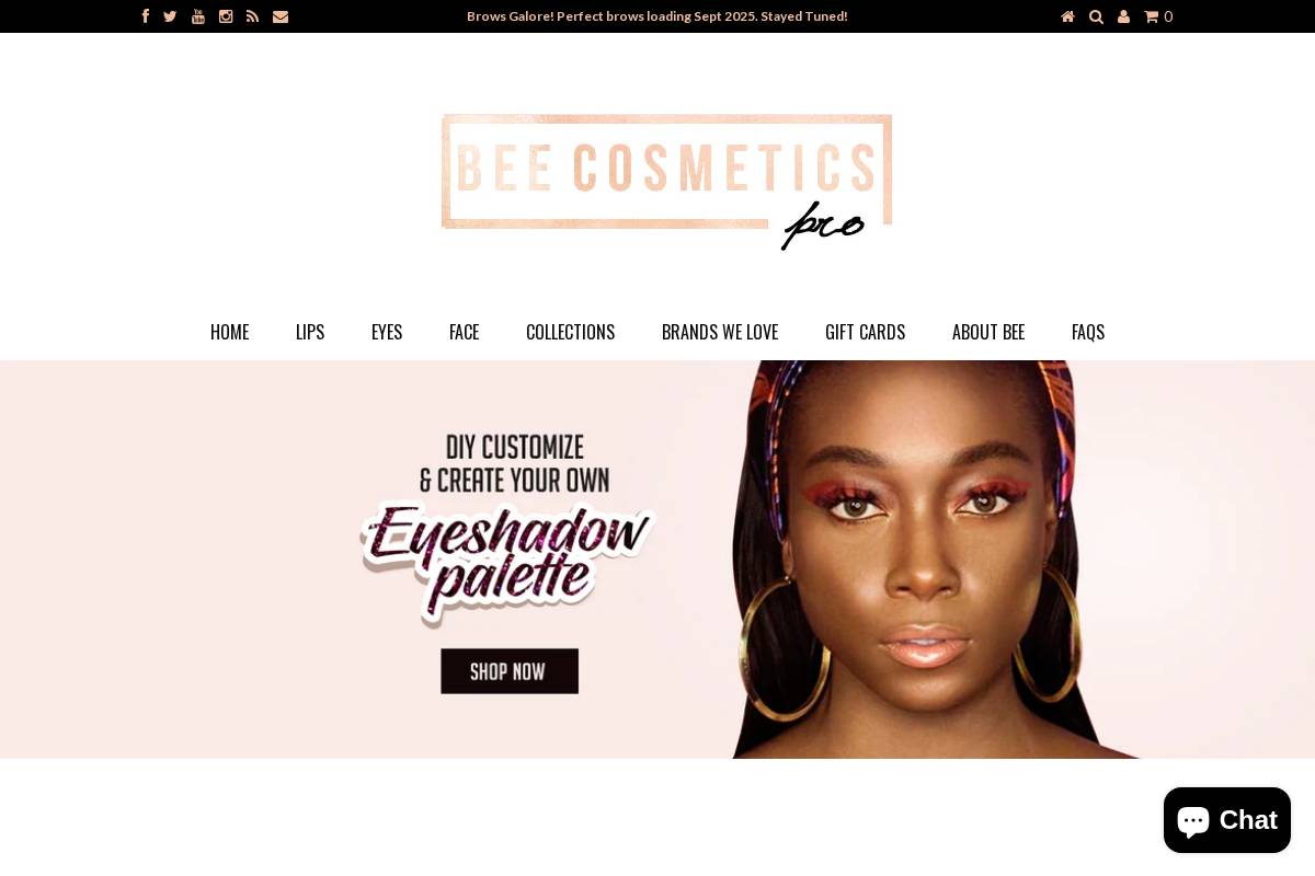 beecosmeticspro.com homepage screenshot