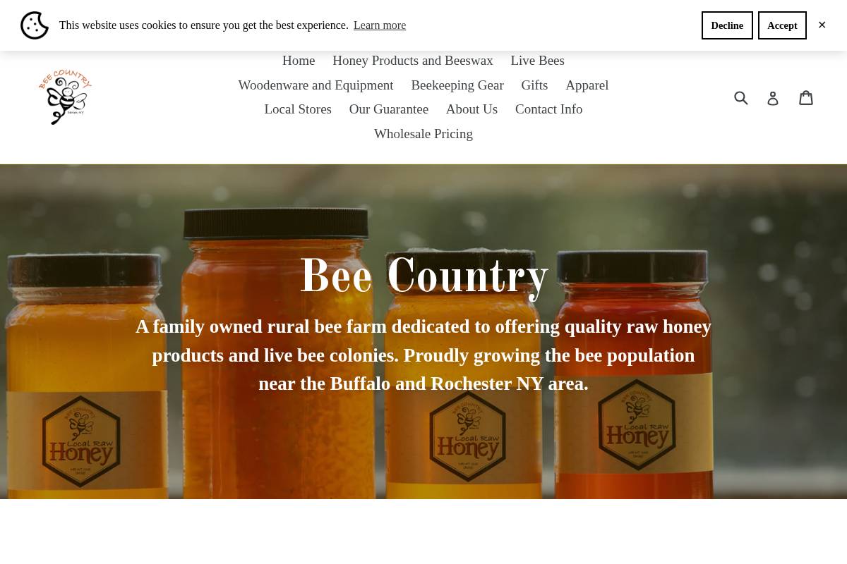 beecountry.net homepage screenshot