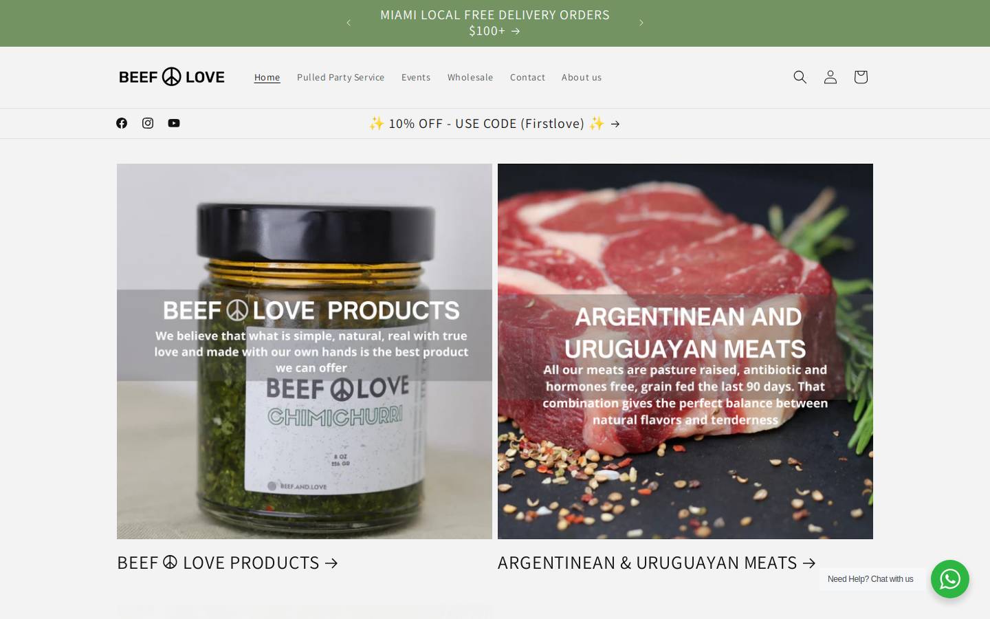 beefandlove.com homepage screenshot
