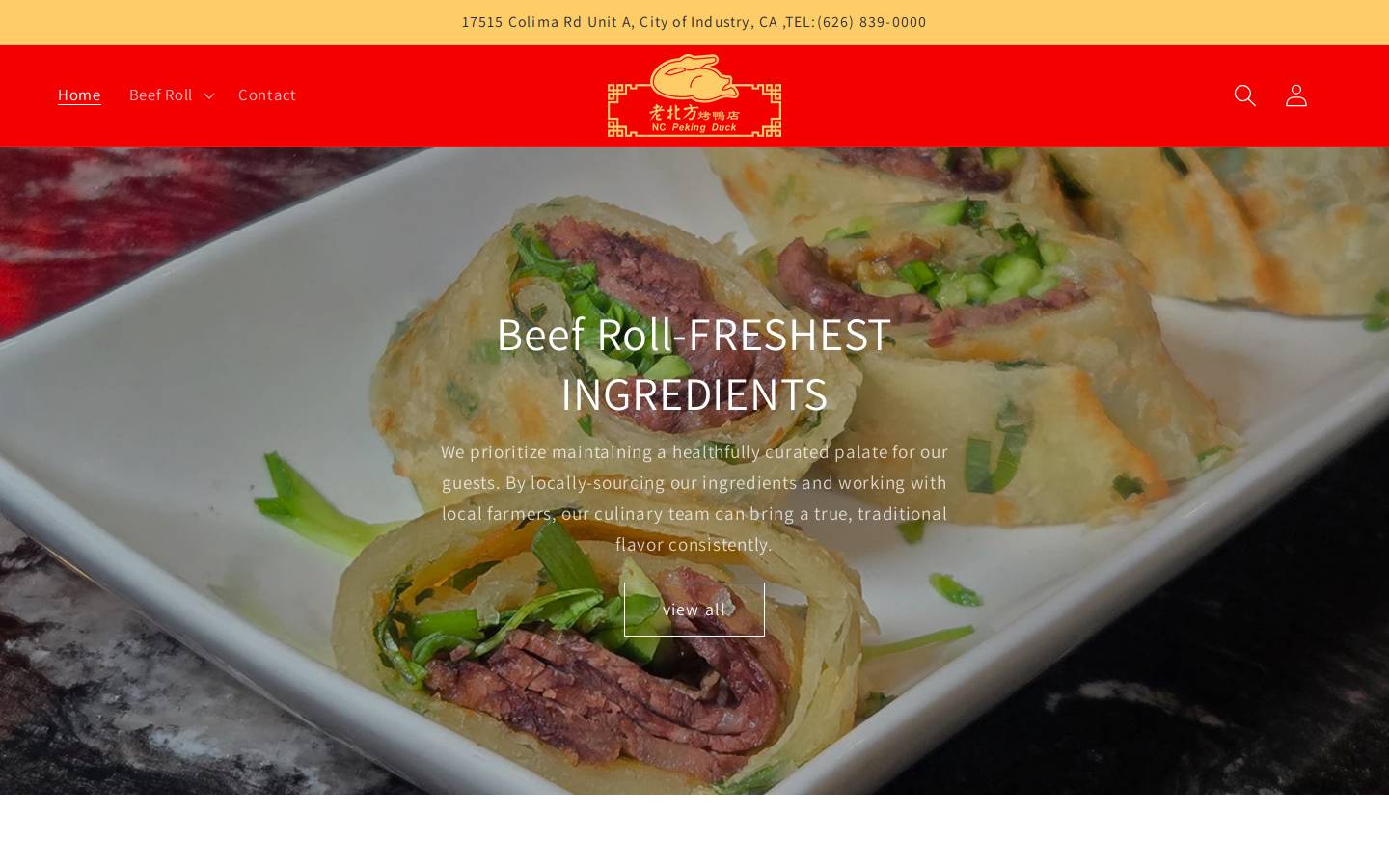 beefrolls.com homepage screenshot
