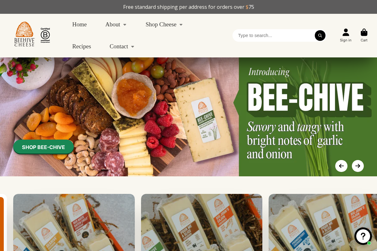 beehivecheese.com homepage screenshot