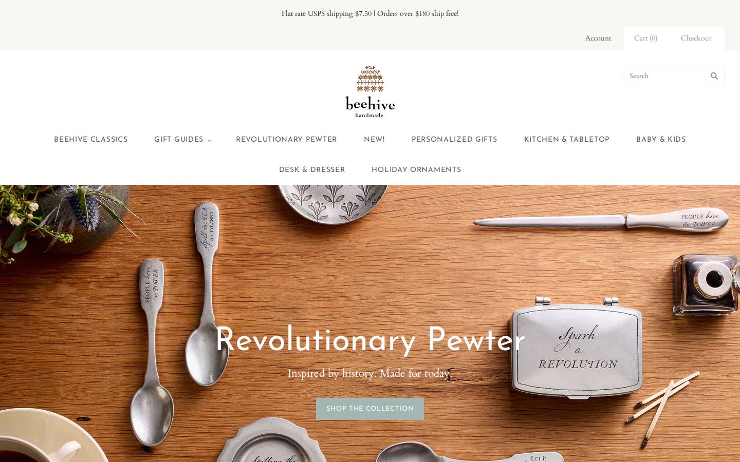 beehivehandmade.com homepage screenshot