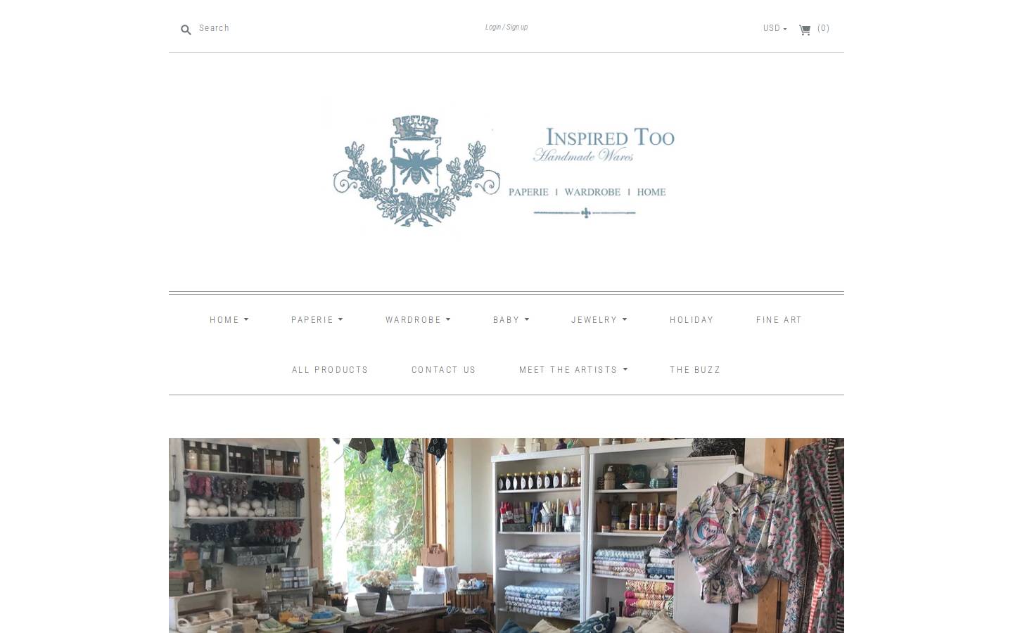 beeinspiredtoo.com homepage screenshot