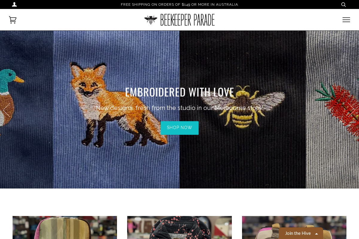 beekeeperparade.com homepage screenshot