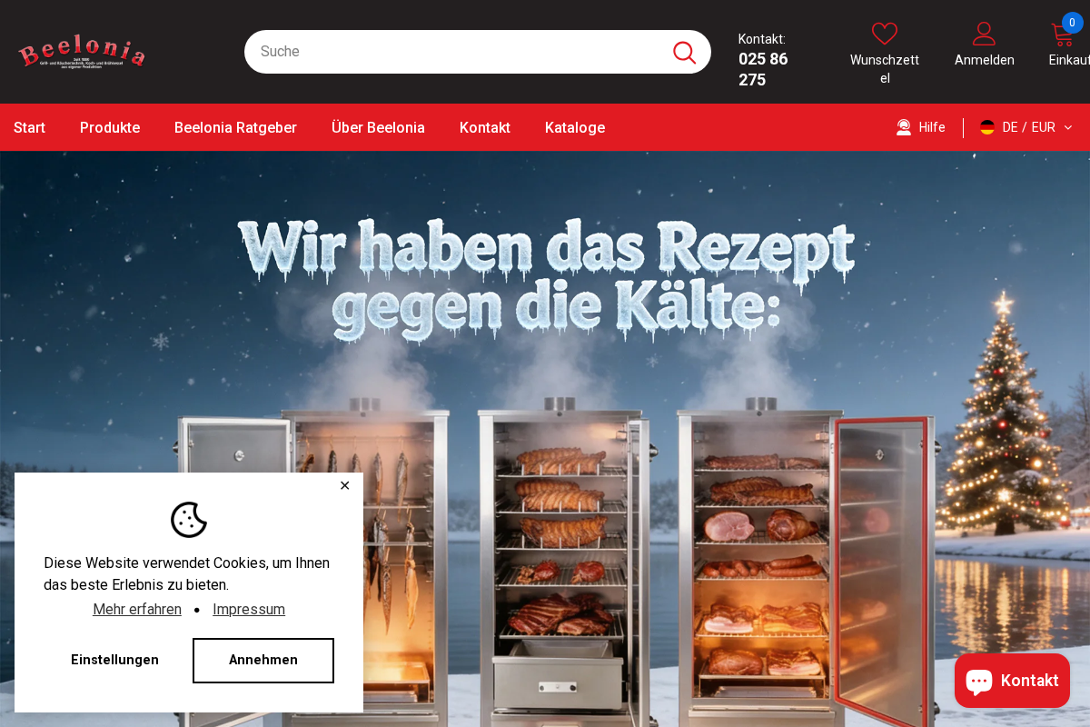 Beelonia homepage screenshot