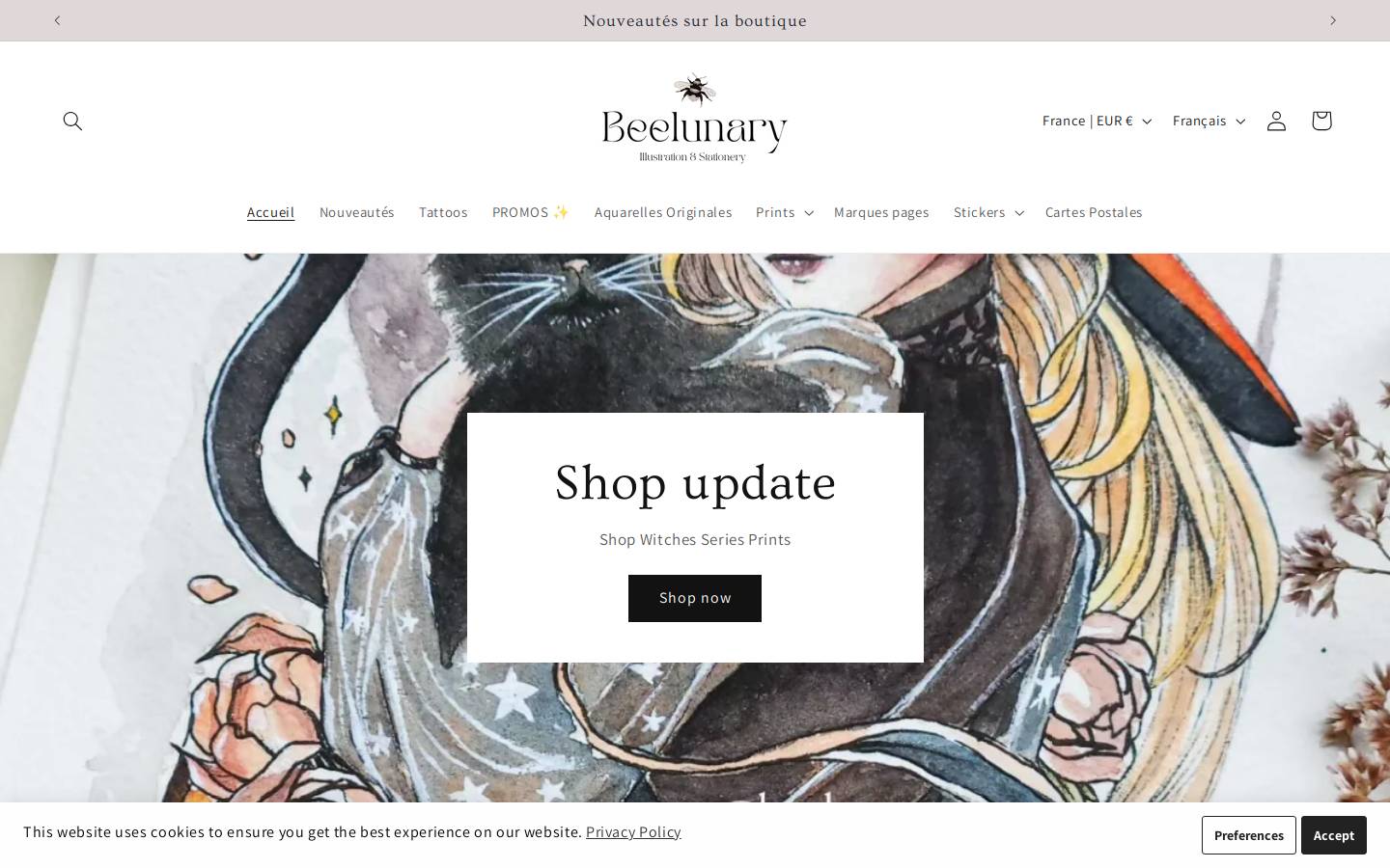 beelunary.com homepage screenshot