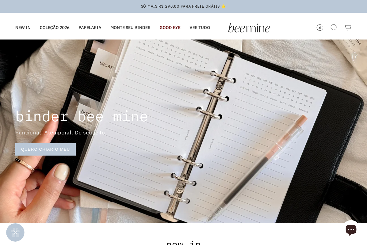 beemineshop.com.br homepage screenshot