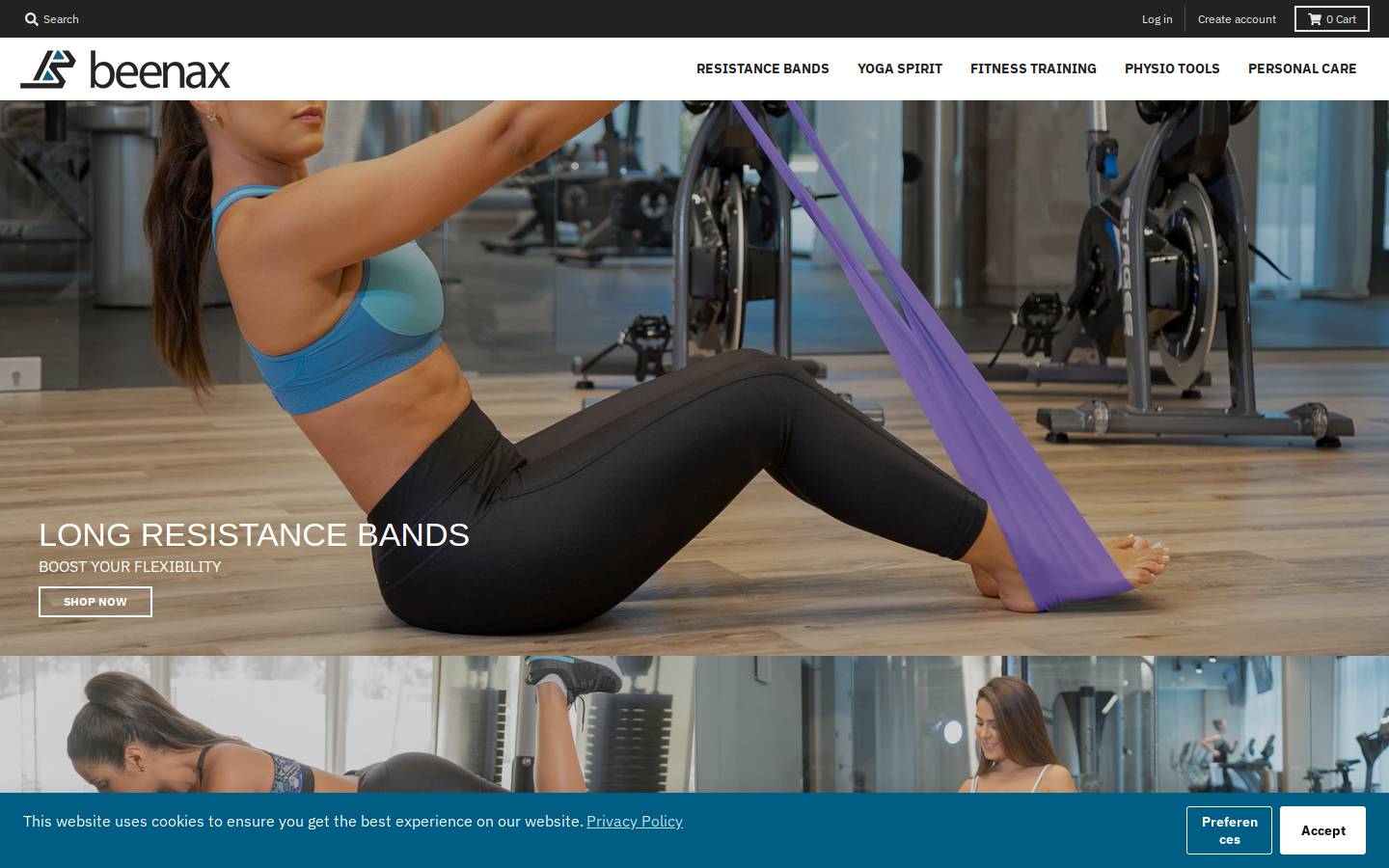 Beenax homepage screenshot