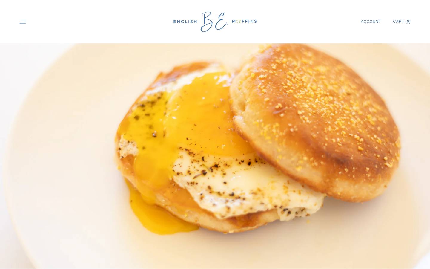 beenglishmuffins.com homepage screenshot