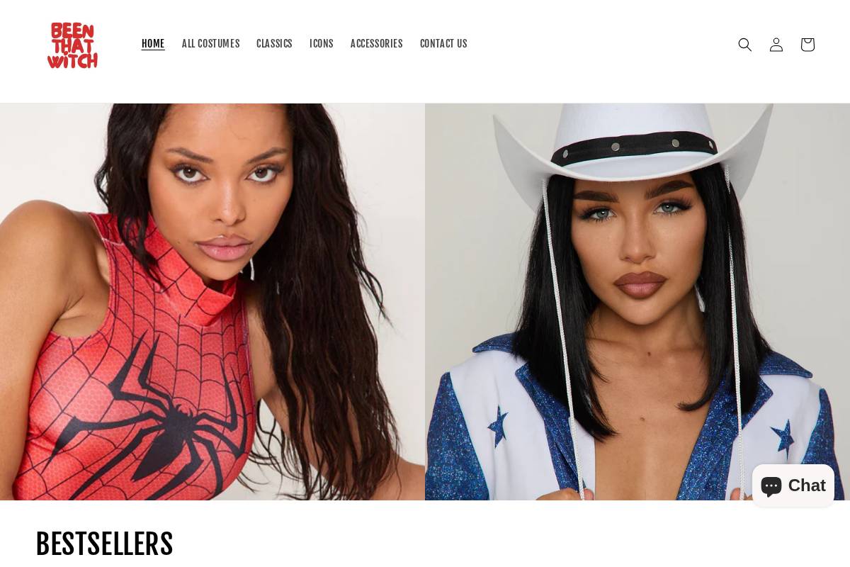 beenthatwitch.com homepage screenshot