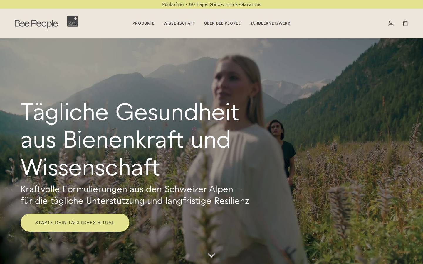 Beepeople homepage screenshot