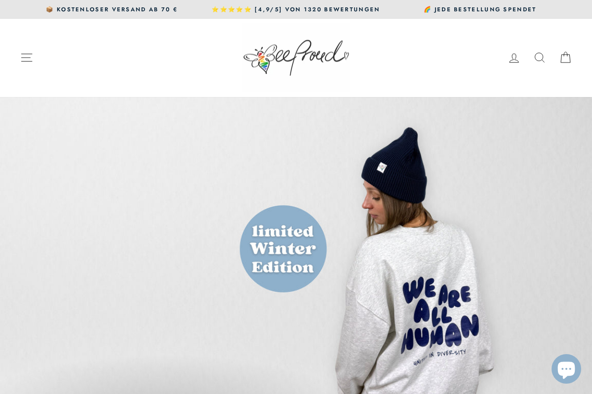 Beeproud homepage screenshot