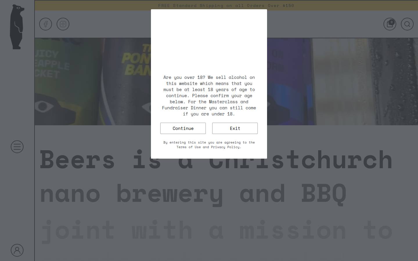 beersbeer.co.nz homepage screenshot