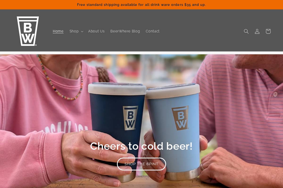 Beerwhere homepage screenshot