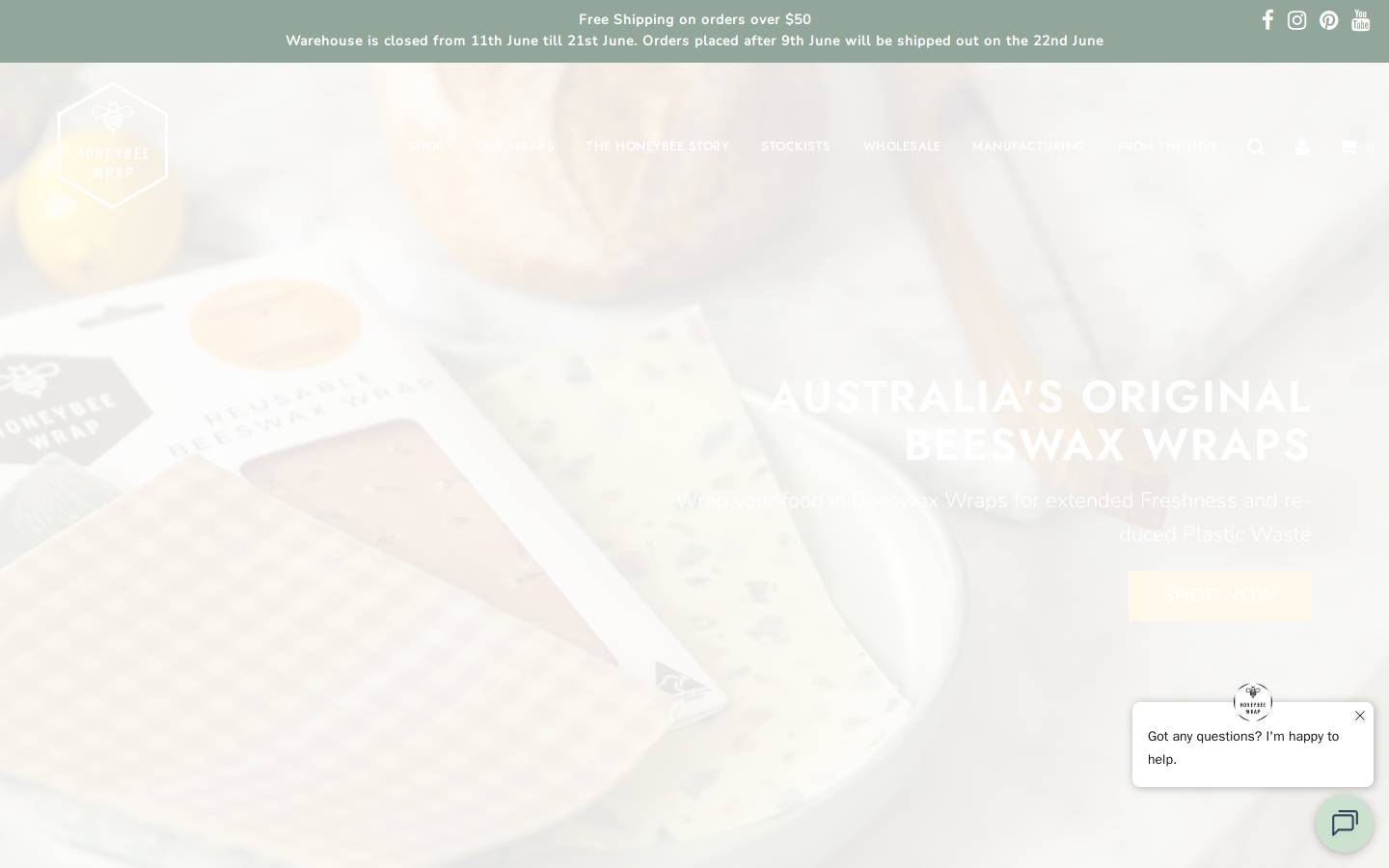 beeswaxwrap.com.au homepage screenshot