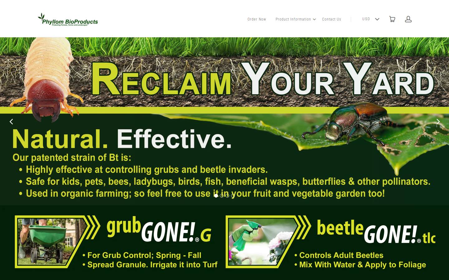 beetlegone.com homepage screenshot