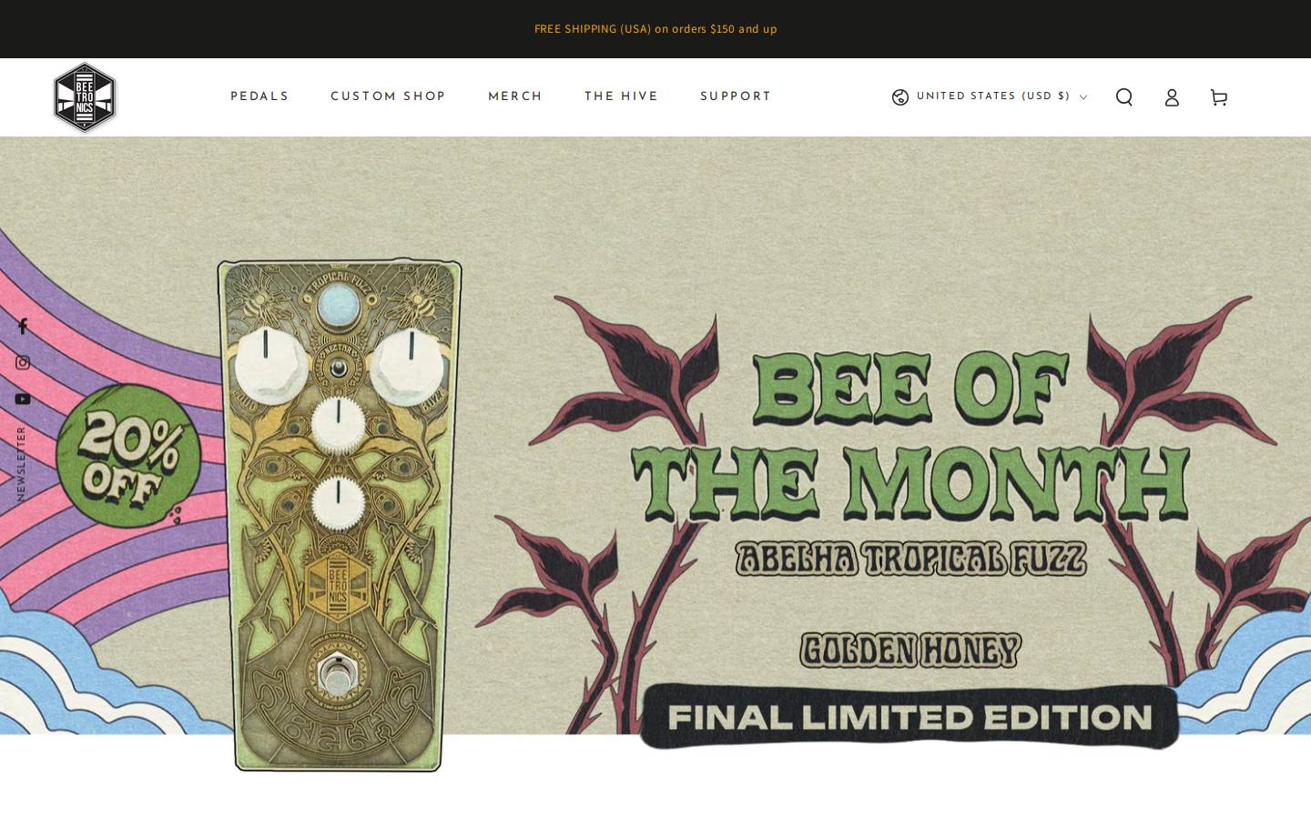 beetronicsfx.com homepage screenshot