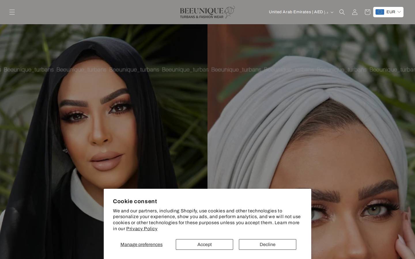 beeunique-ae.com homepage screenshot