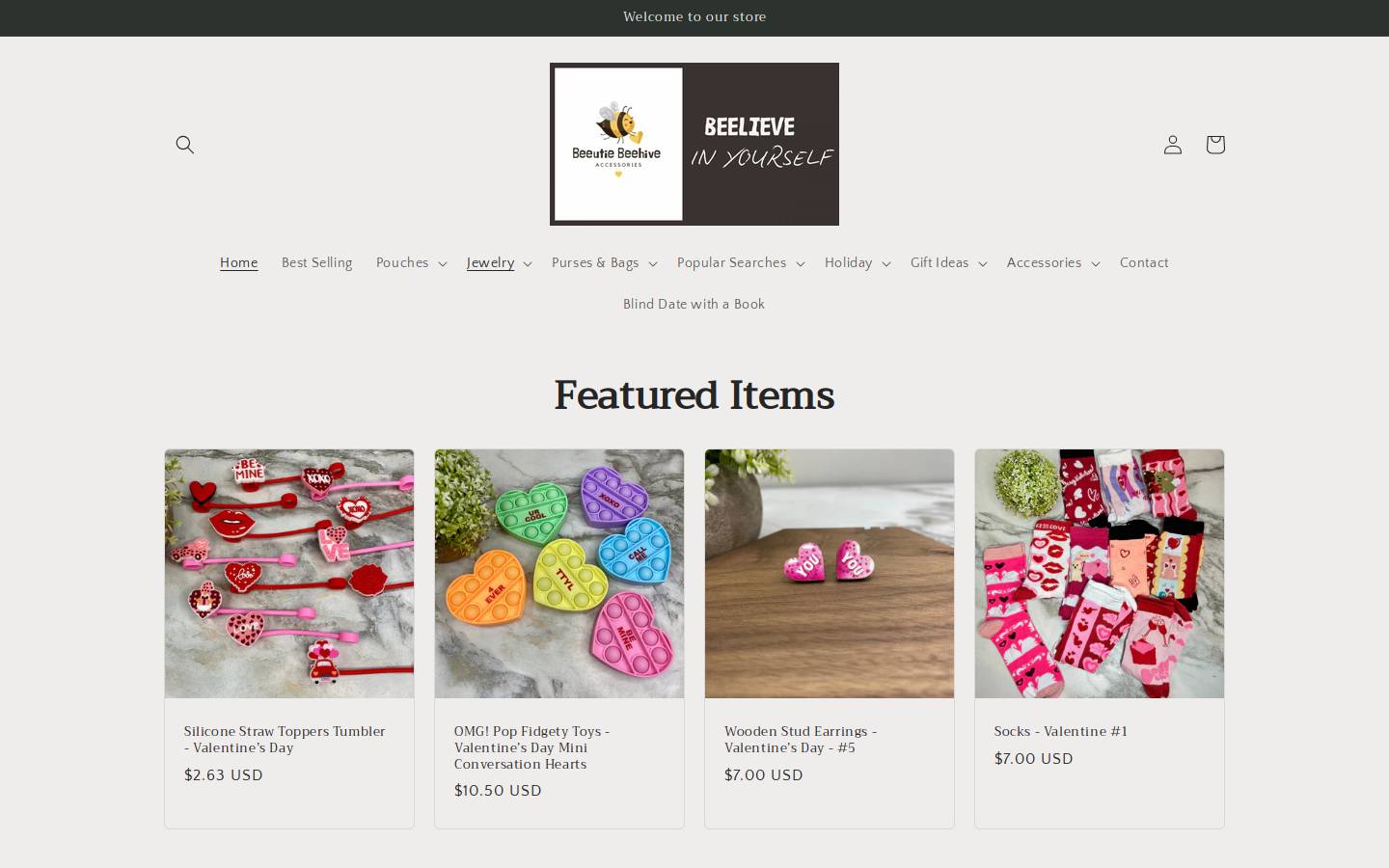 beeutiebeehive.com homepage screenshot