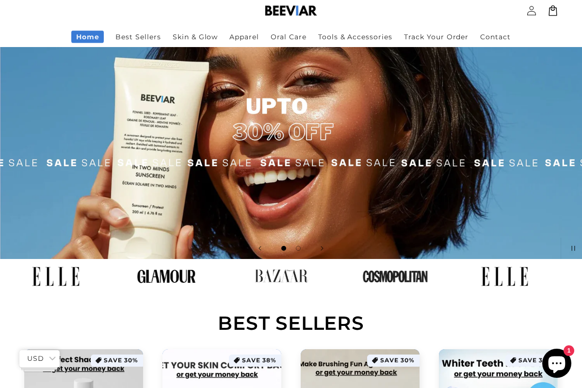 beeviar.com homepage screenshot