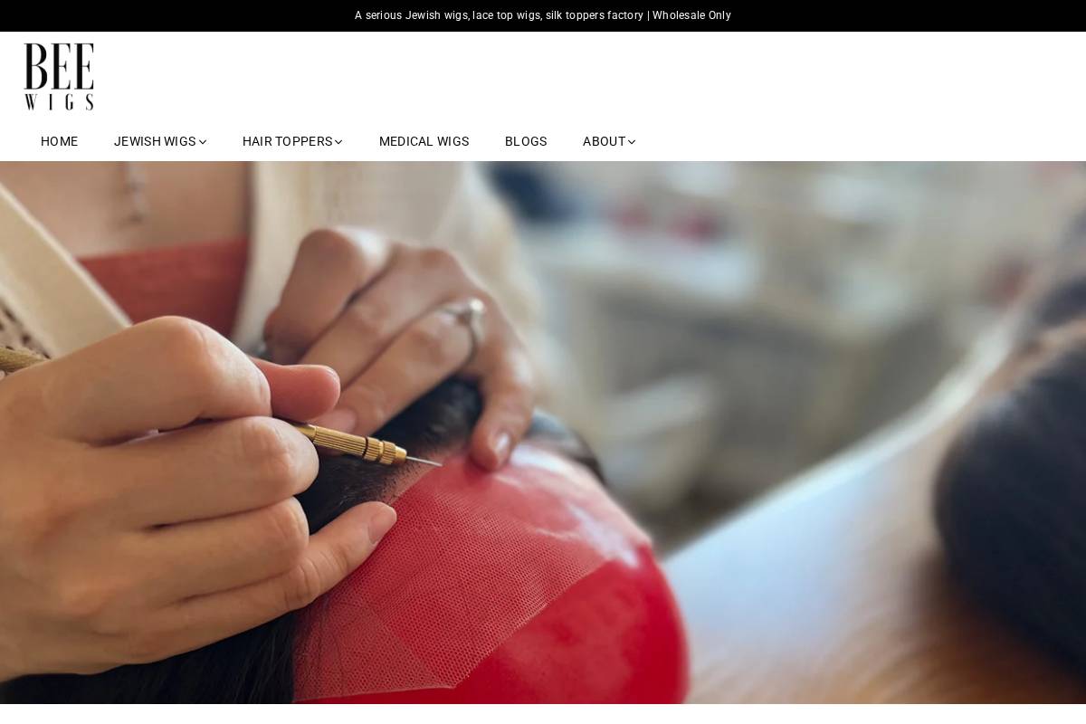 Bee Wigs homepage screenshot