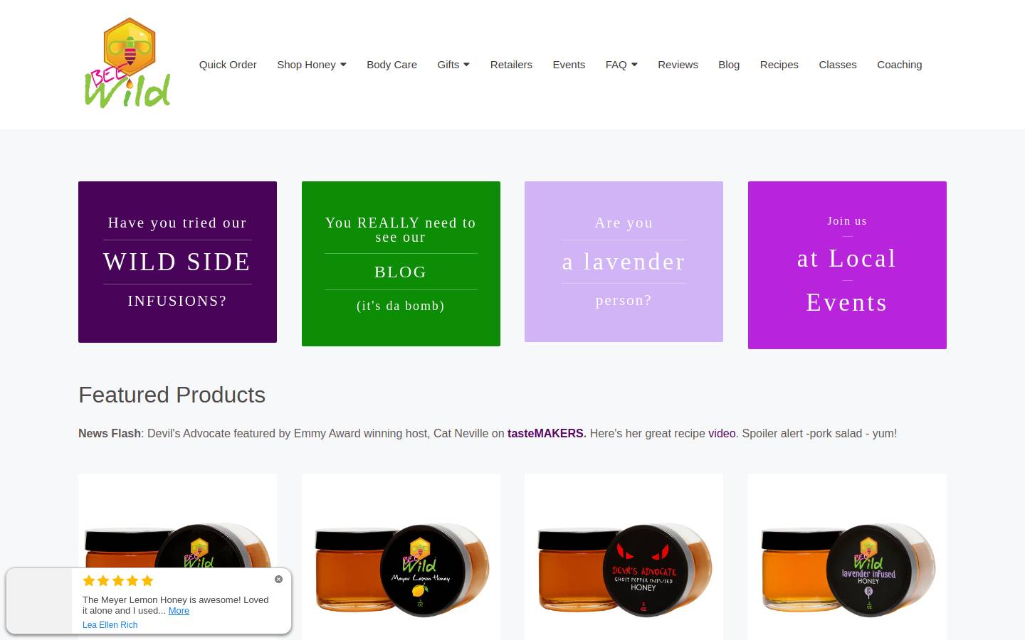 beewild.buzz homepage screenshot