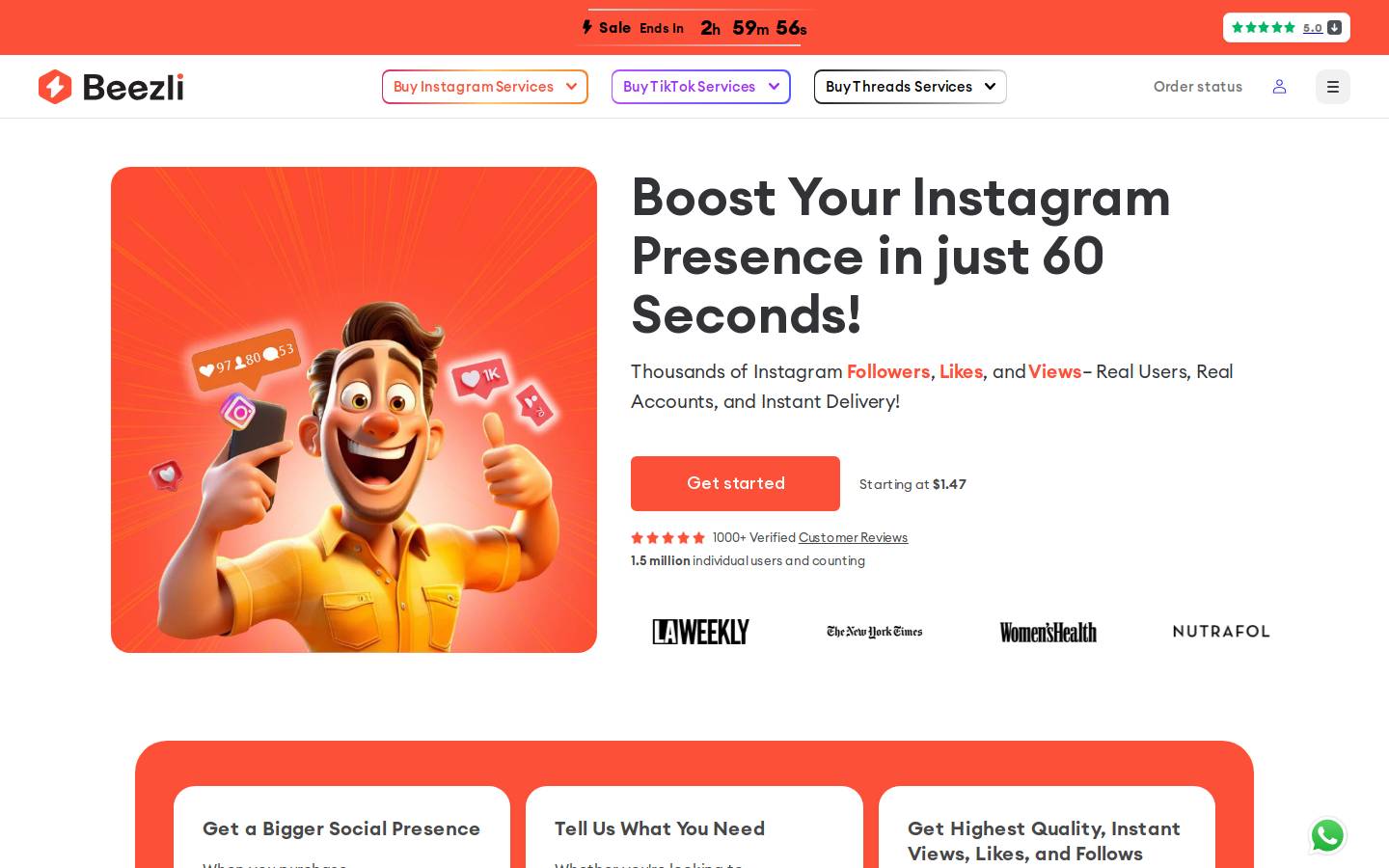 beezli.com homepage screenshot