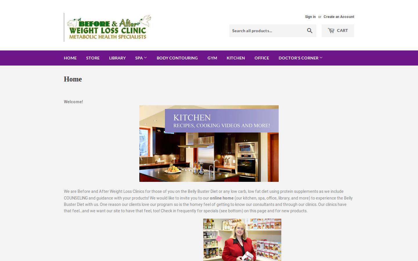 before-and-after-diet.com homepage screenshot