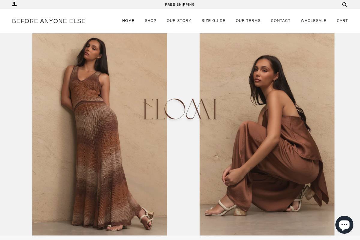 beforeanyoneelse.com.au homepage screenshot