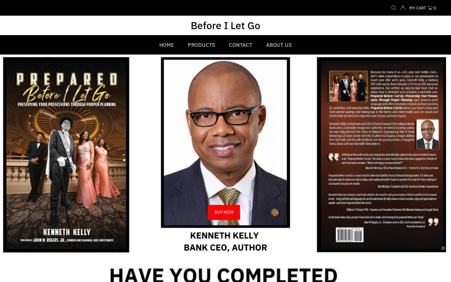 beforeiletgo.com homepage screenshot