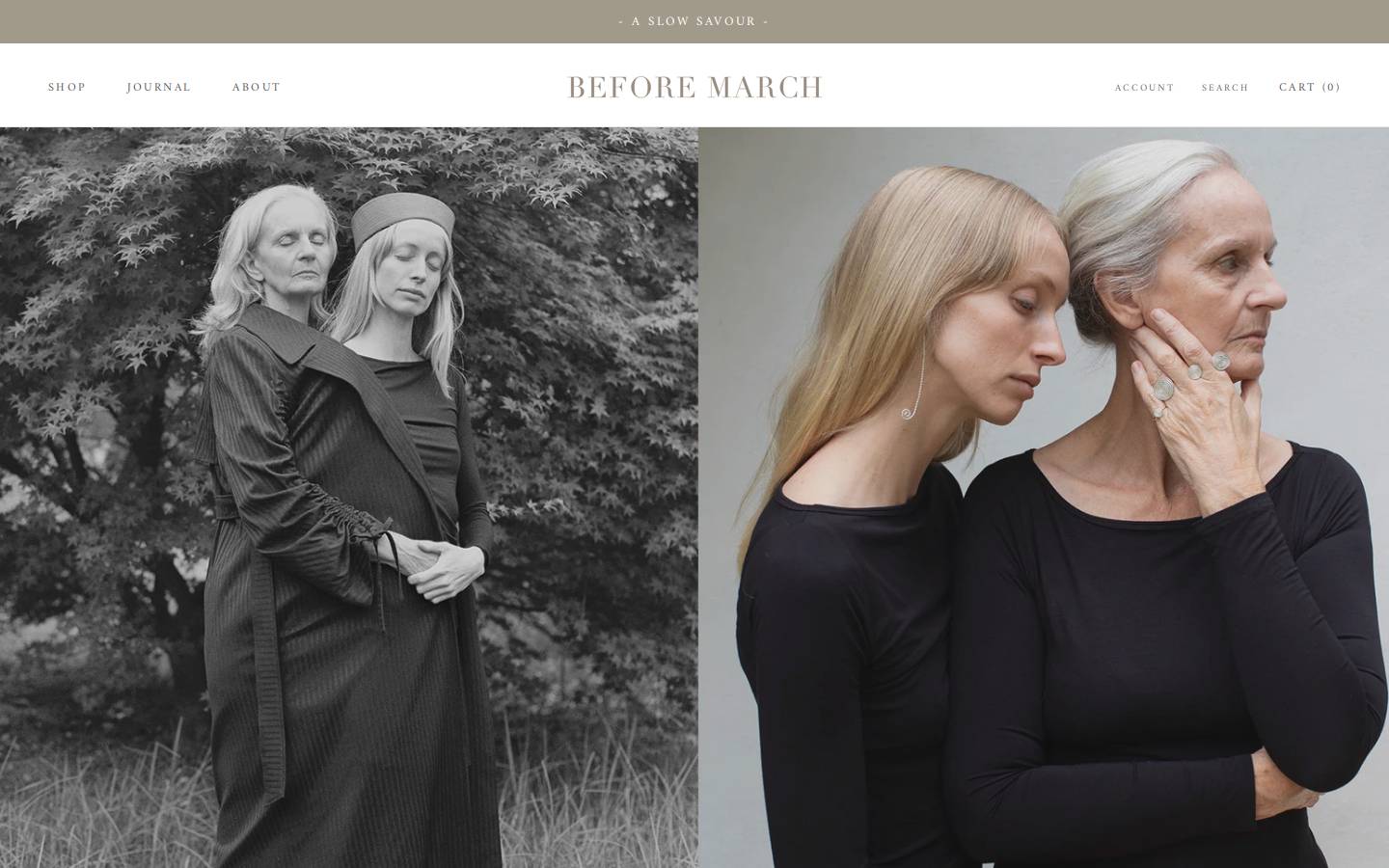 beforemarch.com homepage screenshot