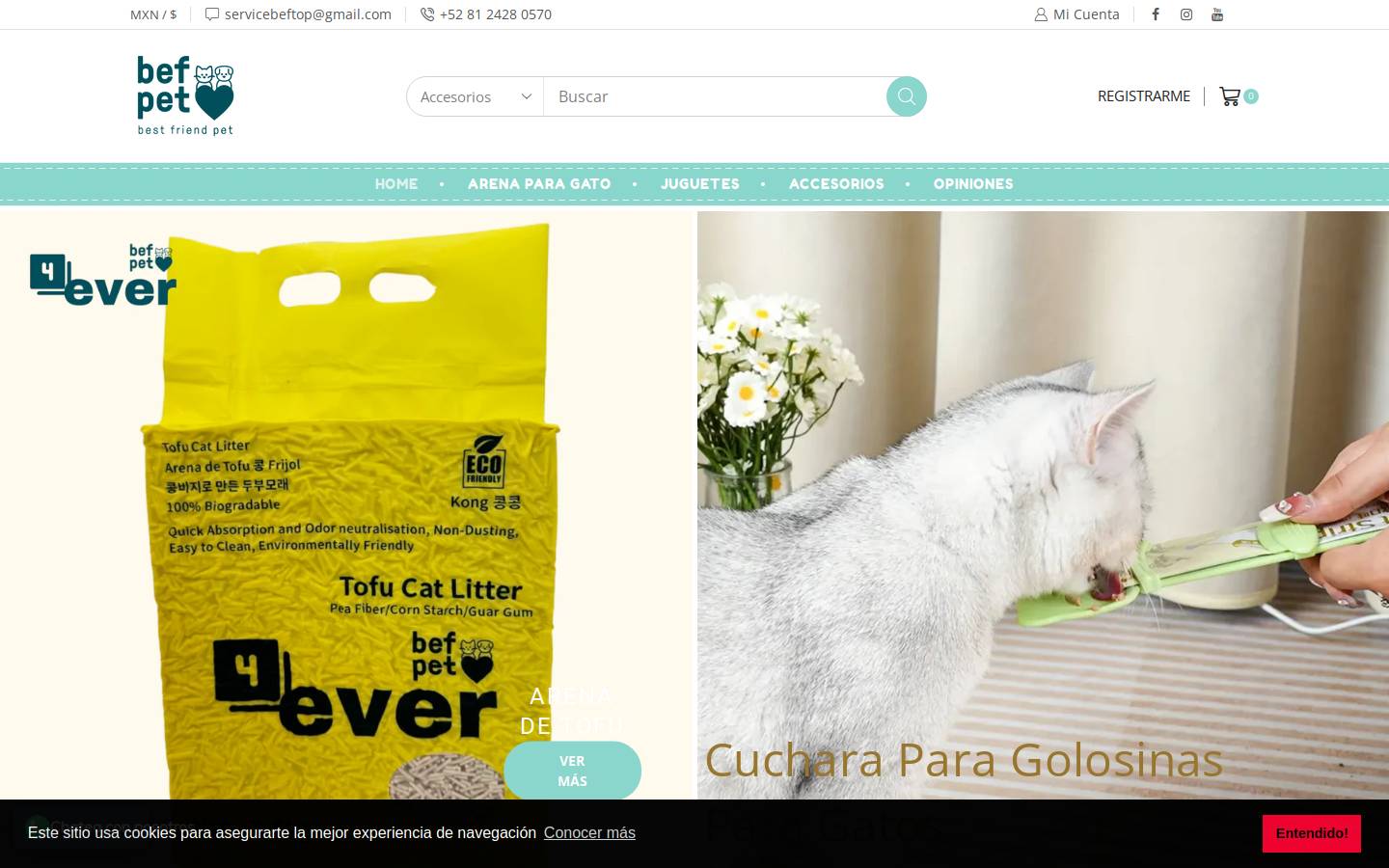 befpet.com homepage screenshot