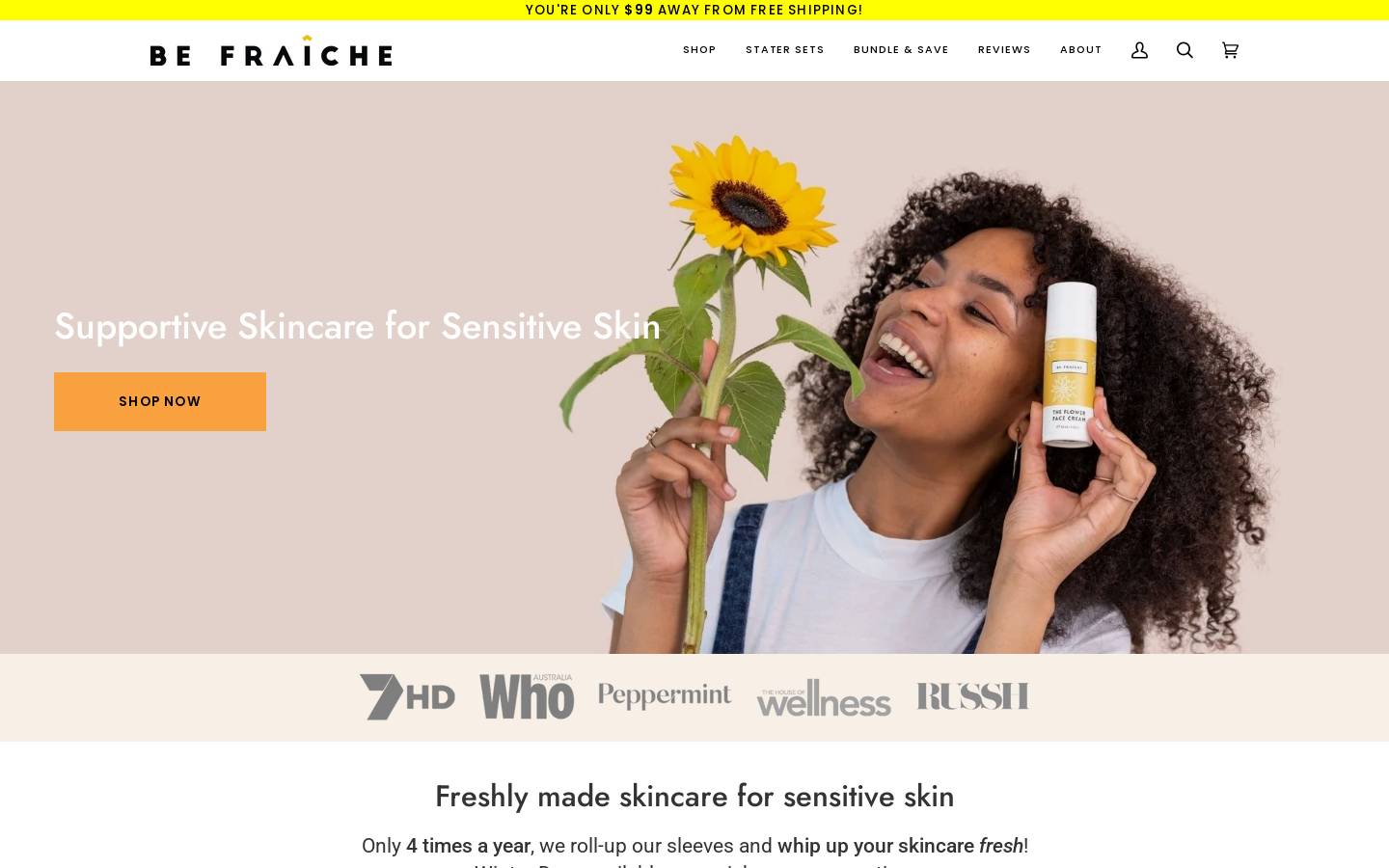 befraiche.com homepage screenshot