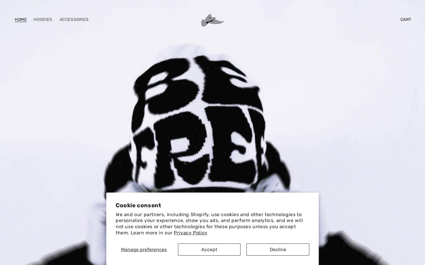 befree-clothing.com homepage screenshot