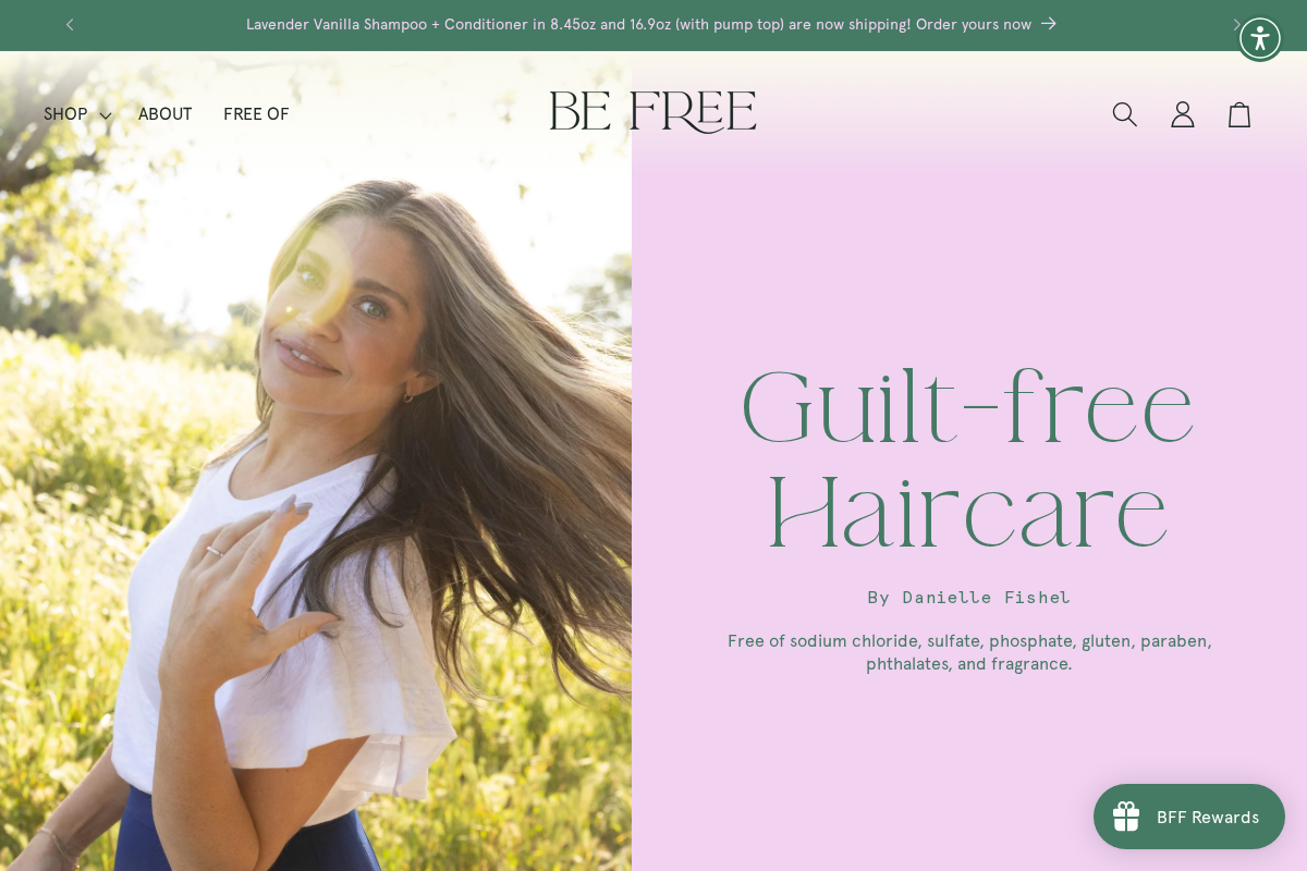 Be Free by Danielle Fishel homepage screenshot